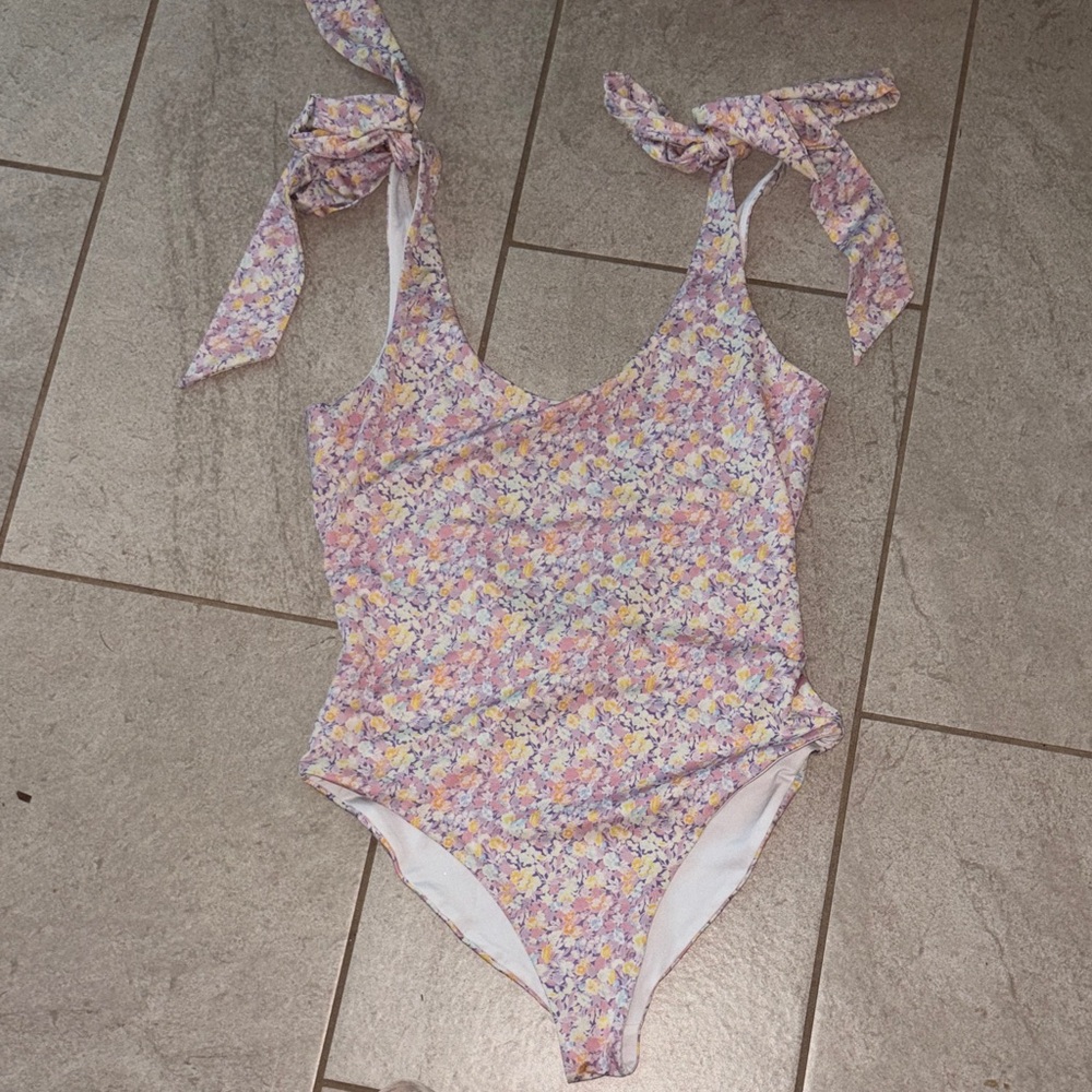 Love Shack Fancy Floral One-Piece Swimsuit‎